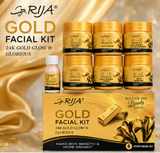 Rija Gold Facial Kit – 6 Step 24K Gold Facial Care Set