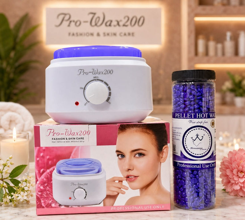 Pro Wax 200 Wax Heater with 400ml Wax Jar – Professional Hair Removal Wax Machine