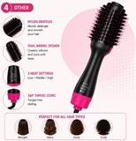 One Step Hot Air Brush Hair Dryer & Volumizer – 4-in-1 Hair Dryer & Styler