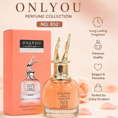 ONLYOU Perfume Collection No. 852 Long Lasting Eau de Parfum 30ml | Premium Floral Women's Fragrance