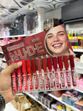 SIHEGLAN Nude Matte Lip Gloss 12 Pcs Pack – Long Lasting Lip Color Set