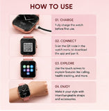 A58 Plus Smart Watch Gift Set – 10-in-1 Bluetooth Smartwatch with Premium Accessories