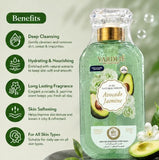 Yardlie Professional Avocado Jasmine Perfume Fragrance Body Wash 500ml | Hydrating & Refreshing Shower Gel