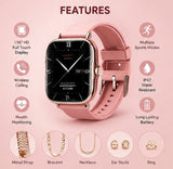 A58 Plus Smart Watch Gift Set – 10-in-1 Bluetooth Smartwatch with Premium Accessories
