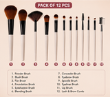 BN 12-Piece Professional Makeup Brush Set