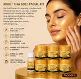 Rija Gold Facial Kit – 6 Step 24K Gold Facial Care Set