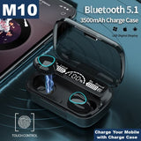 Wireless Bluetooth TWS Earbuds with Digital Display Charging Case