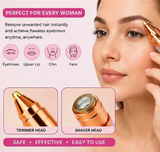 2-in-1 Eyebrow Trimmer & Facial Hair Remover for Women – USB Rechargeable