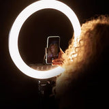LED Ring Fill Light with Mobile Phone Holder | USB-Powered Makeup, Selfie, TikTok & Video Light