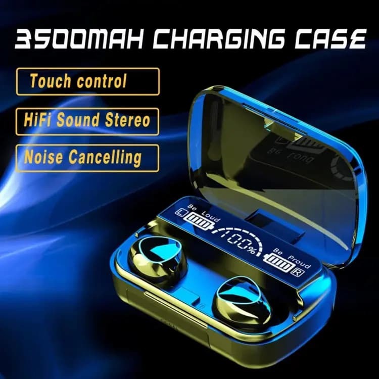 Wireless Bluetooth TWS Earbuds with Digital Display Charging Case