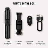 L07 Wireless Bluetooth Selfie Stick Tripod with Remote – Extendable Phone Stand for iPhone & Android