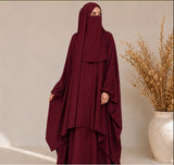 Premium Pink Saudi-Style Jilbab  Abaya for Women