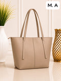 Women's Premium Black Leather Tote Bag