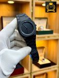 Luxury Black Stainless Steel Analog Watch