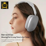 Premium Wireless Bluetooth Over-Ear Headphones – Silver