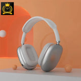 Premium Wireless Bluetooth Over-Ear Headphones – Silver