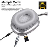 Premium Wireless Bluetooth Over-Ear Headphones – Silver