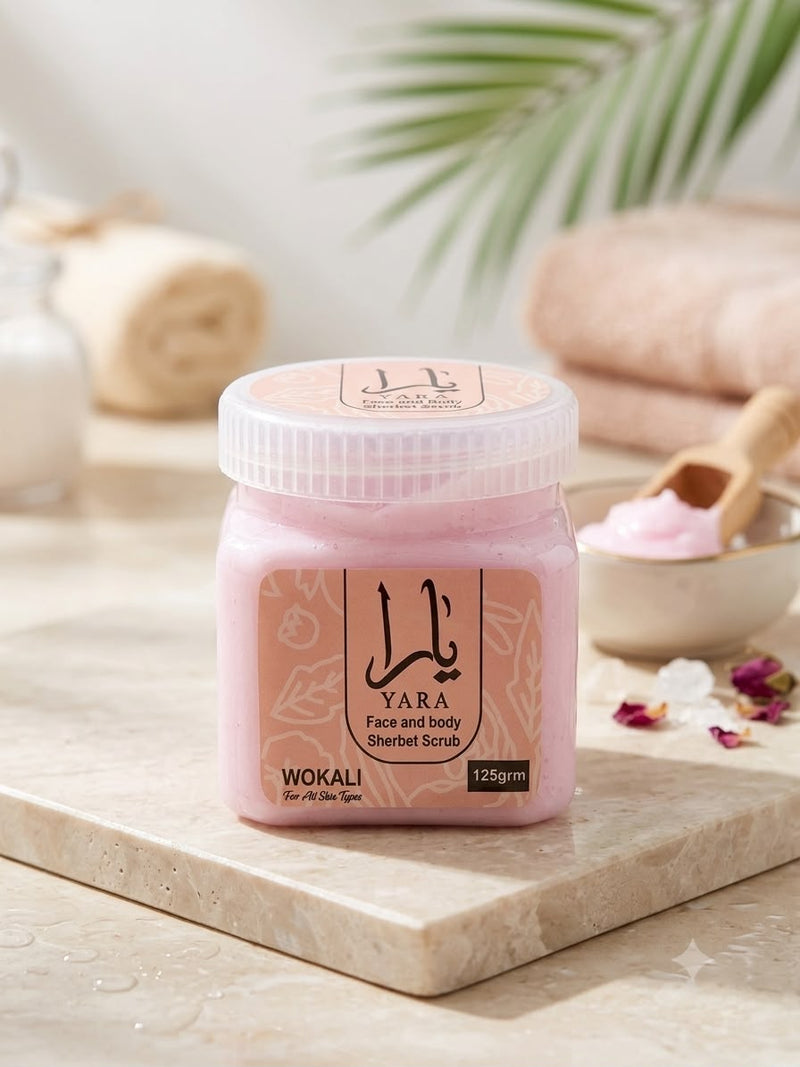 Yara Face & Body Scrub 125g – Exfoliating & Brightening Skin Care
