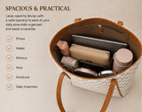 Premium Women’s Checkered Tote Handbag | Elegant Large Shoulder Bag