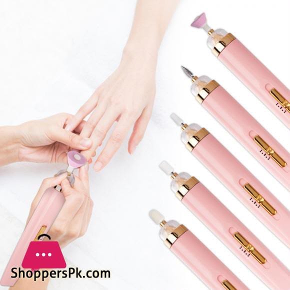 Rechargeable Electric Nail Finishing Tool – Salon Nail Buffer & Polisher