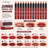 Emelie Jumbo Pencil Set – 12 PCS Multi-Purpose Makeup Pencil Pack