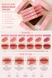 Hasaya Girl Korean Mouse Lip Gloss – High Quality Velvet Matte Lip Color (4 PCS Set)