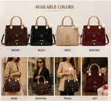 Women’s Elegant Luxury Handbag – Glossy PU Leather Shoulder & Crossbody Bag