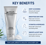 BÉCUTE Cosmetics Whitening Facial Foam – Deep Cleansing Brightening Face Wash (200ml)