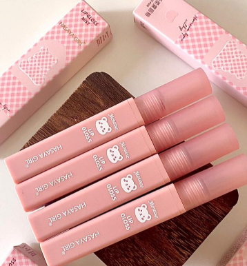 Hasaya Girl Korean Mouse Lip Gloss – High Quality Velvet Matte Lip Color (4 PCS Set)