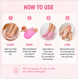 Silicone Moisturizing Socks – Reusable Hydrating Gel Spa Socks for Dry & Cracked Feet